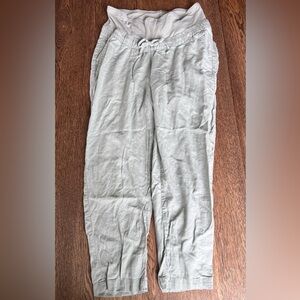 H&M maternity linen pants small